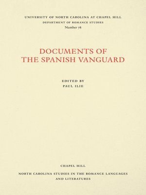 cover image of Documents of the Spanish Vanguard